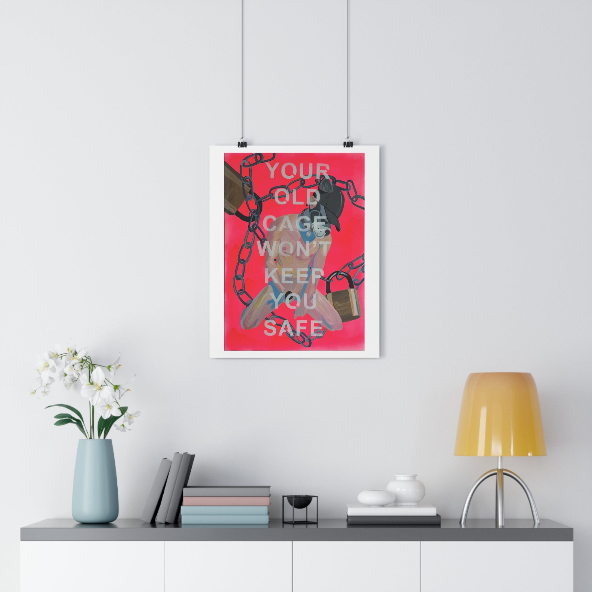 "YOUR OLD CAGE WON'T KEEP YOU SAFE" [2026] - Giclée Print