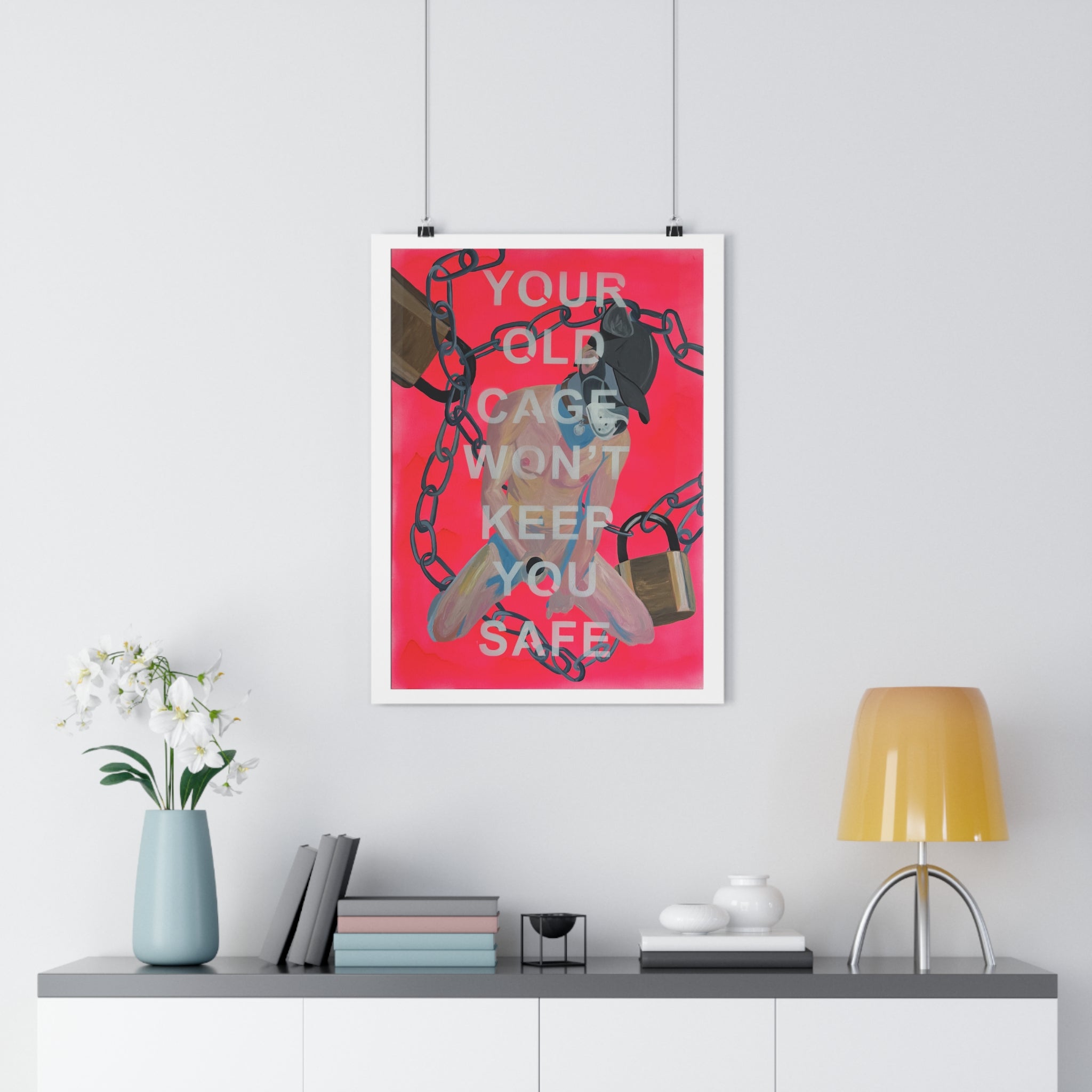 "YOUR OLD CAGE WON'T KEEP YOU SAFE" [2026] - Giclée Print