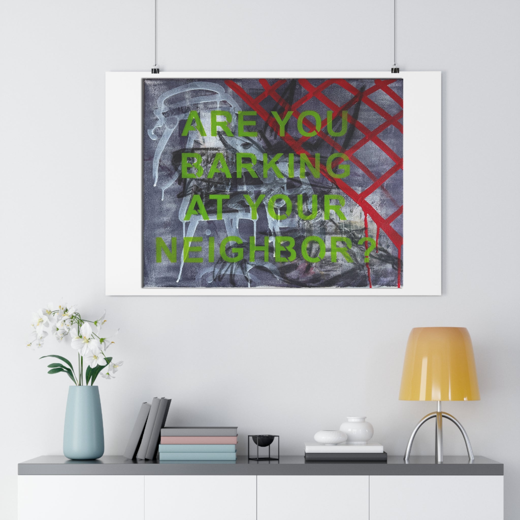 "ARE YOU BARKING AT YOUR NEIGHBOR?" [2026] - Giclée Print