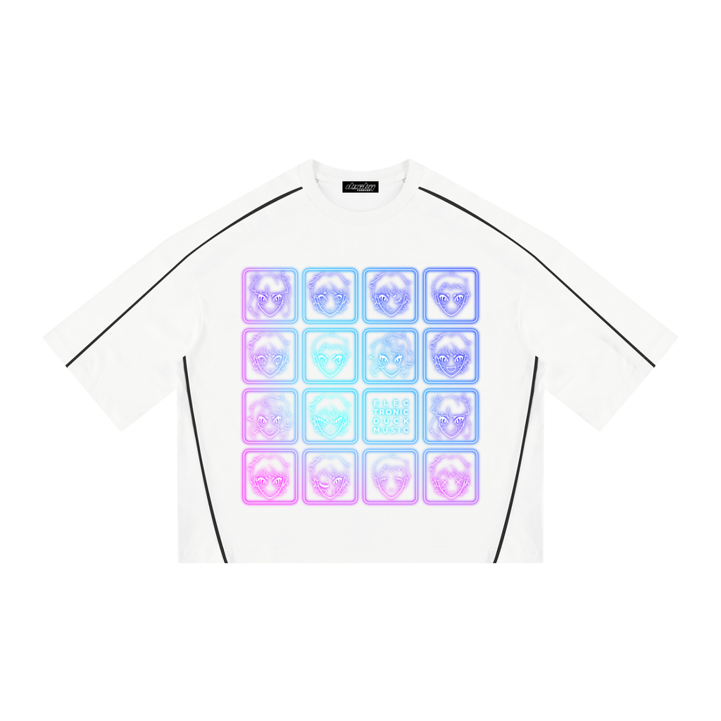 EDM Heavyweight Boxy Piping T-Shirt