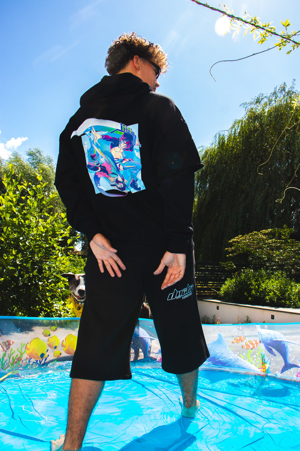 UNISON Raw Edge Double Layered Hoodie