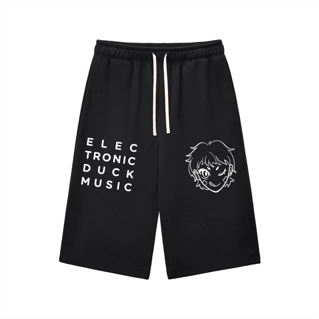 EDM Relaxed Drawstring Three-quarter Sweatpants