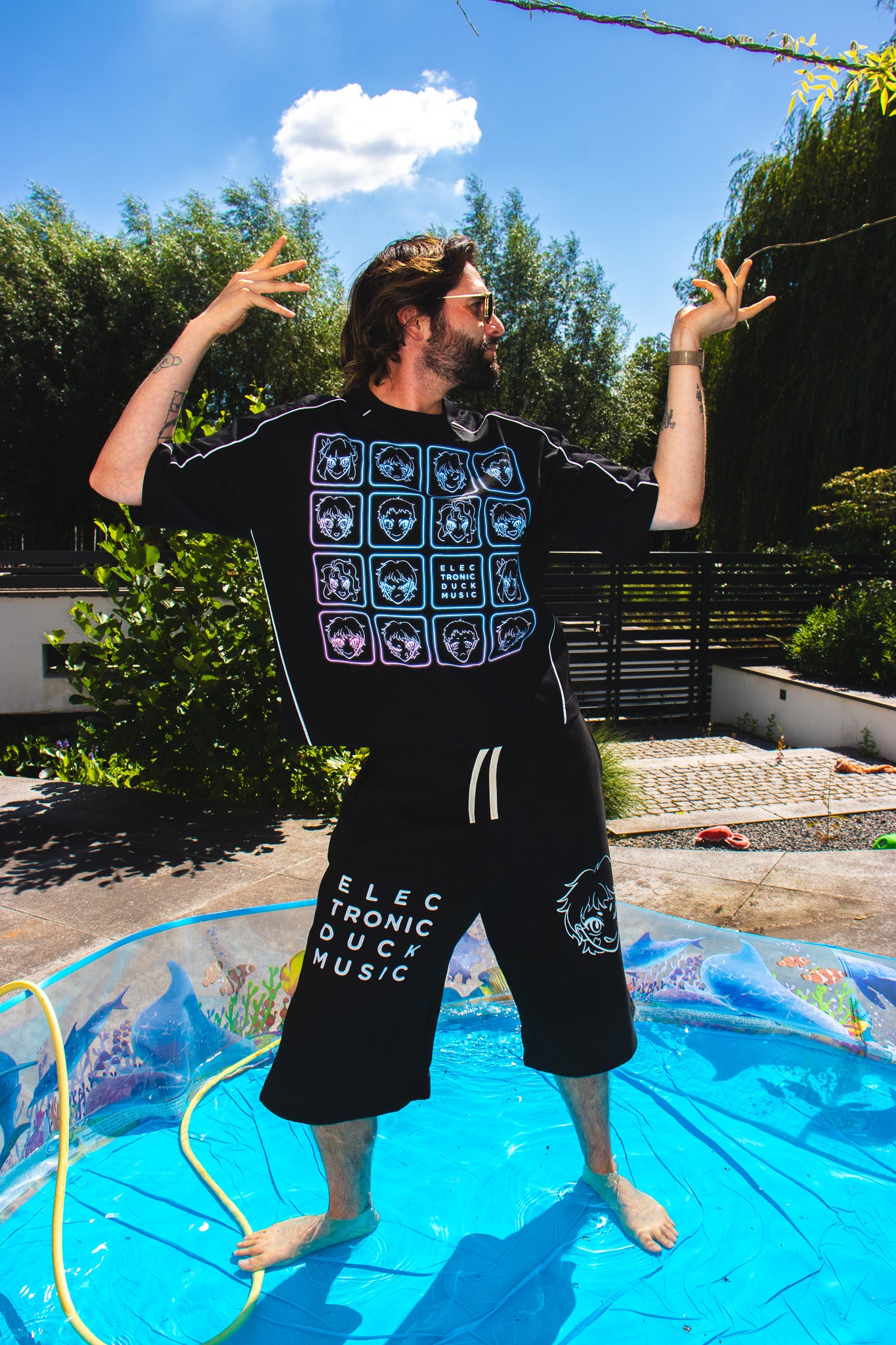 EDM Heavyweight Boxy Piping T-Shirt